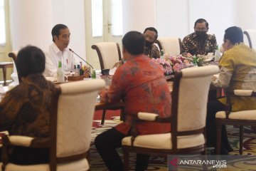 Presiden Jokowi jelaskan penggunaan anggaran kepada pimpinan MPR