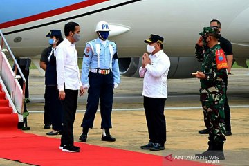 Presiden Jokowi tiba di Kalimantan Tengah, tinjau food estate