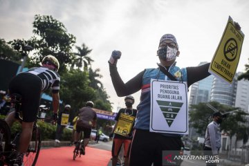 Jalur sepeda Jakarta ditambah seiring peningkatan penggunanya