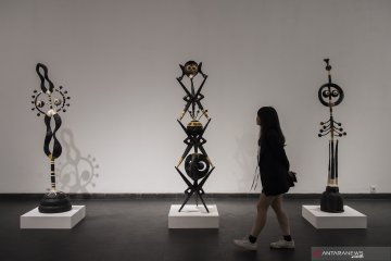 Pameran seni rupa modern Poetival Vector