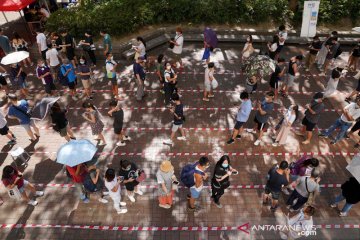 Warga Hong Kong berikan suaranya pada pemilihan primer di tengah pandemi COVID-19