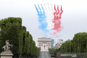 Parade militer peringatan Hari Bastille di Prancis