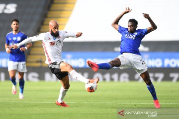 Kalahkan Sheffield United, Leicester bertahan di empat besar