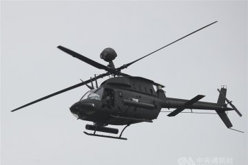 Helikopter militer Taiwan jatuh saat latihan, dua tentara tewas