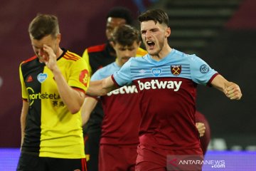 West Ham pastikan aman dari degradasi di Premier League setelah kalahkan Watford