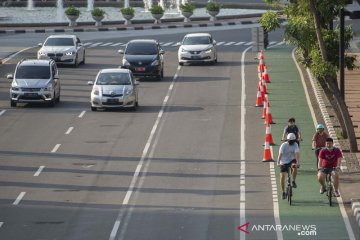 Jumlah pesepeda melonjak tajam, jalur sepeda di DKI ditambah