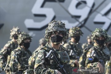 Gelar pasukan Latihan Geladi Tugas Tempur TNI AL