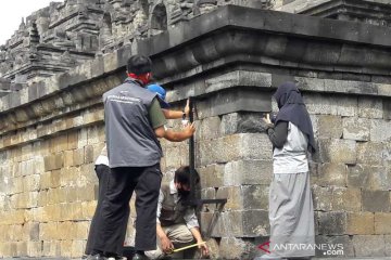 BKB rutin lakukan pengukuran stabilitas bangunan Candi Borobudur