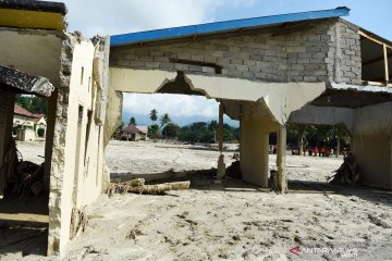 Dampak banjir bandang di Desa Petambua