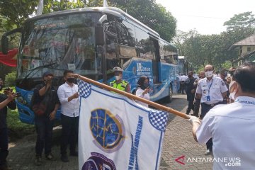 BPTJ uji coba bus JRC jurusan Sentul Bogor - Blok M