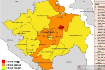 Palembang kembali ke zona merah COVID-19