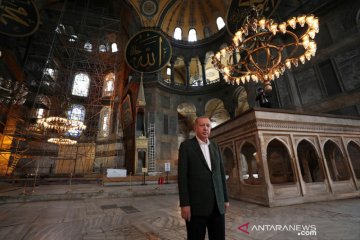 Usai Hagia Sophia, Erdogan ubah gereja Chora Turki jadi masjid