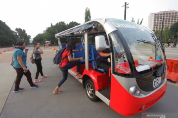 Layanan shuttle bus gratis di kawasan GBK