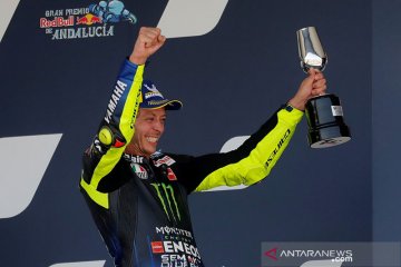 Rossi incar podium kelas premier ke-200 di Brno
