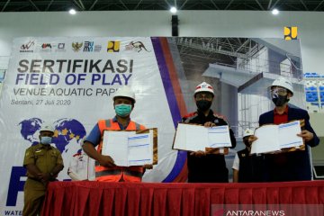 Arena akuatik PON Papua penuhi standar FINA