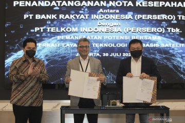 Kolaborasi BRI dan Telkom untuk tingkatkan layanan satelit