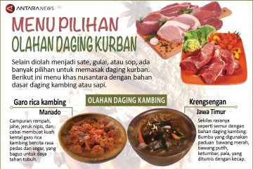 Menu pilihan olahan daging kurban