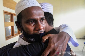 Begini suasana shalat Idul Adha pengungsi Rohingya di Aceh