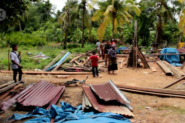 Angin puting beliung rusak puluhan rumah di Aceh Utara 