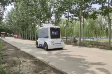 Dua kendaraan otonomos diuji coba di Tianjin, China