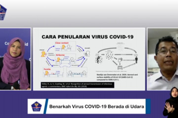 Pakar jelaskan potensi penularan COVID-19 lewat udara