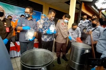 Polda Sulteng musnahkan 25 kilogram sabu-sabu 