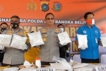 Polda Babel tangani kasus penyelundupan 200 kg sabu-sabu asal Myanmar