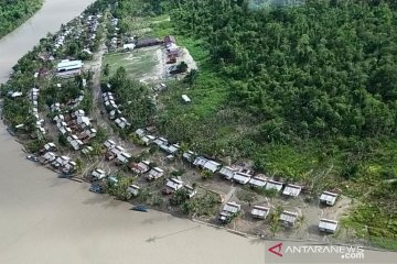 Dua kampung pesisir Mimika masih terendam banjir