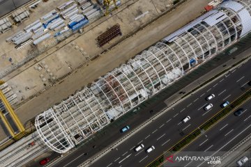 Perkembangan pembangunan LRT Jabodebek