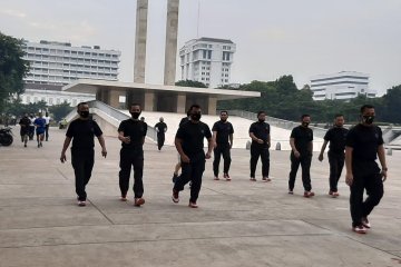 Pangkogabwilhan I ajak perwira dan prajurit joging di Lapangan Banteng