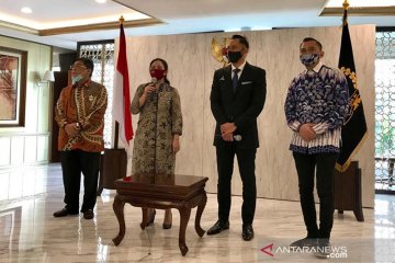 Usai bertemu Puan, AHY sampaikan salam hormat bagi Megawati