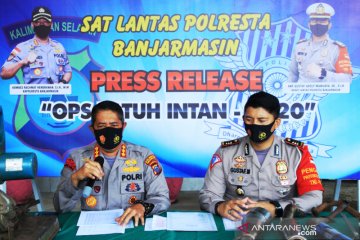 Polresta Banjarmasin tilang 2.082 pengendara dalam Operasi Patuh Intan