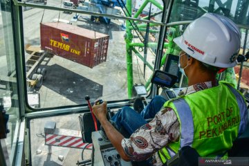 Aktivitas Terminal Peti Kemas Perawang