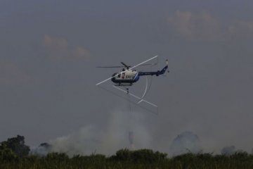 Sumatera Selatan siagakan sembilan unit helikopter atasi karhutla