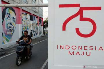 Mural wajah presiden