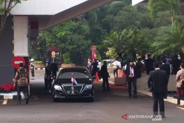 Menteri dan Pimpinan Lembaga Negara mulai tiba di Gedung MPR/DPR/DPD