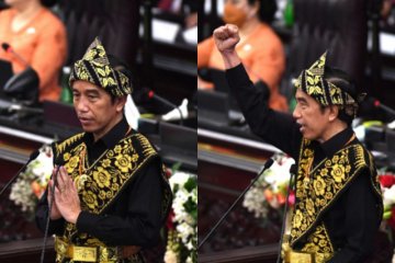 Mengulik ekspresi Presiden Jokowi saat berpidato di Sidang Tahunan MPR