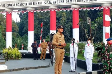 Upacara bendera secara virtual peringati HUT ke-75 RI di Bogor