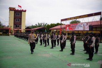 Personel Brimob Polda Sumsel selesaikan tugas pengamanan di Papua