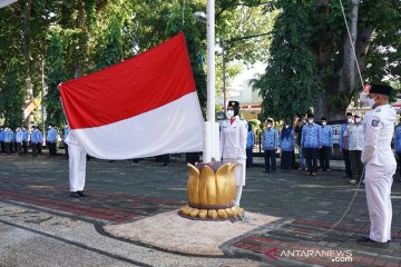 Upacara HUT RI di Mataram, petugas dan peserta wajib pakai masker