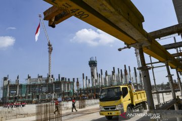 Progres pembangunan Jakarta International Stadium