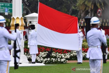 Upacara peringatan detik-detik proklamasi di Istana Merdeka