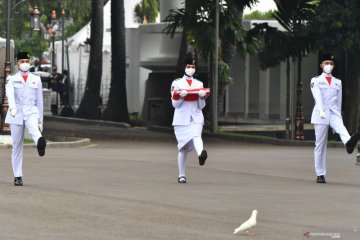 Round up - Peringatan HUT RI di tengah pandemi berlangsung khidmat