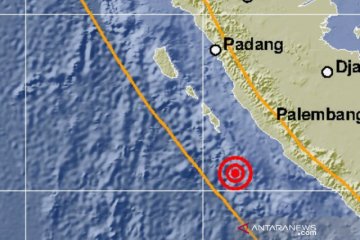 Gempa magnitudo 6,9 guncang Bengkulu tidak berpotensi tsunami