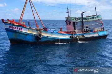 Dua kapal asing pencuri ikan ditangkap di Laut Natuna Utara