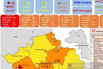 Kasus positif COVID-19 Sumsel tembus 4.037 orang