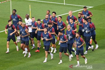 Latihan PSG jelang laga final Liga Champions