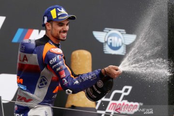 Podium perdana Miguel Oliveira dan KTM di ajang MotoGP