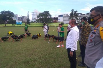 Gubernur Sumut motivasi pemain PSMS Medan