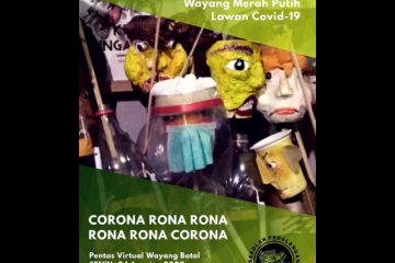 "Corona oh corona" dari pentas virtual Wayang Botol